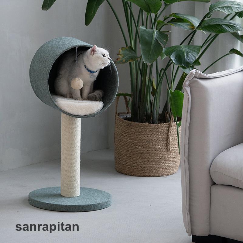 新品　未使用　キャットタワー　ブラック　室内飼　多頭飼い　犬　猫　ペット 楽天市場】キャットタワー 木製 大型猫スリム 宇宙船 高さ180cm