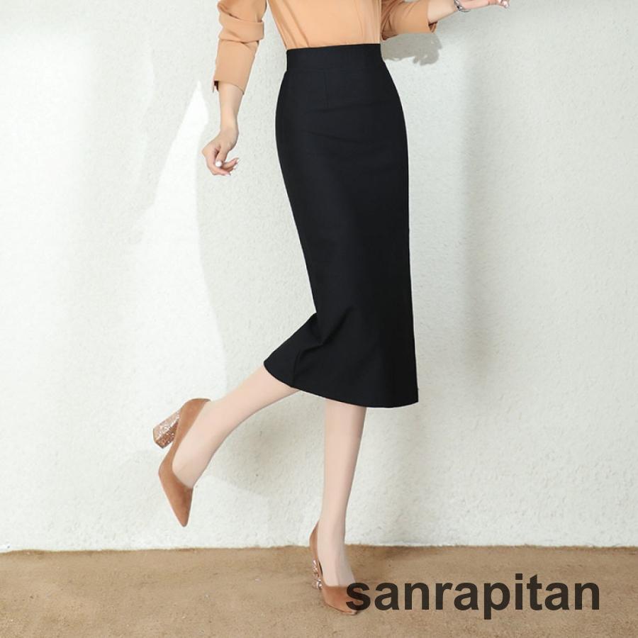 ディアンテ　ペンシルスリットスカート黒　S 楽天市場】【期間限定：2,490円→2,190円！】 ロング丈 スカート
