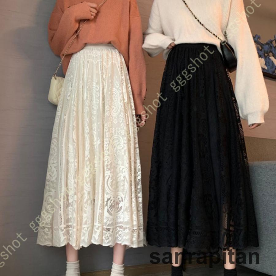 ロングスカート レディース レース スカート ロング丈 マキシ ロングスカート レディース レース スカート ロング丈 マキシ