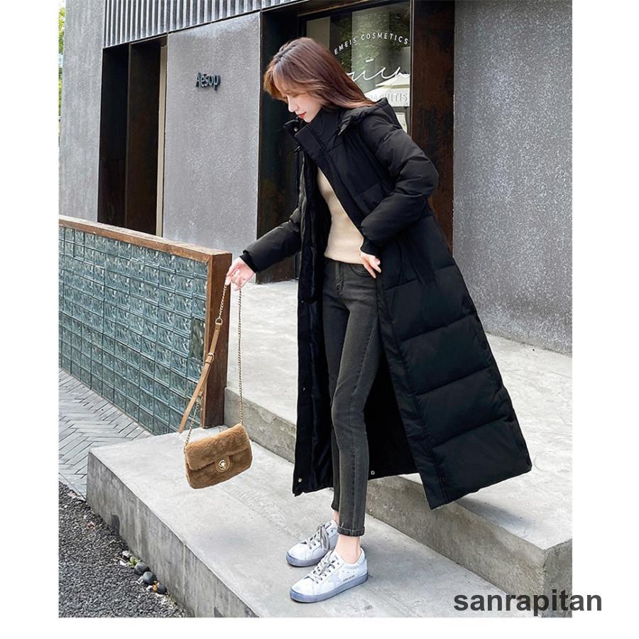 中綿コート ロングダウンコート レディース ダウンジャケット 超