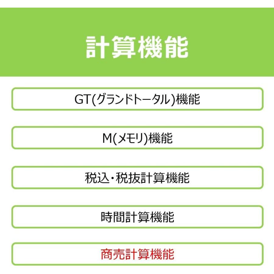 キャノン 電卓 12桁 ミニ卓上サイズ 時間計算 商売計算機能 LS-122TSG グレー｜sanreishop｜05