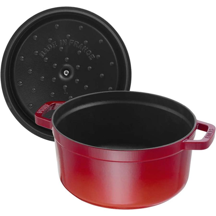 staub ストウブ ピコ・ココット ラウンド 20cm チェリー 2.2L 琺瑯 両手鍋｜sanreishop｜03