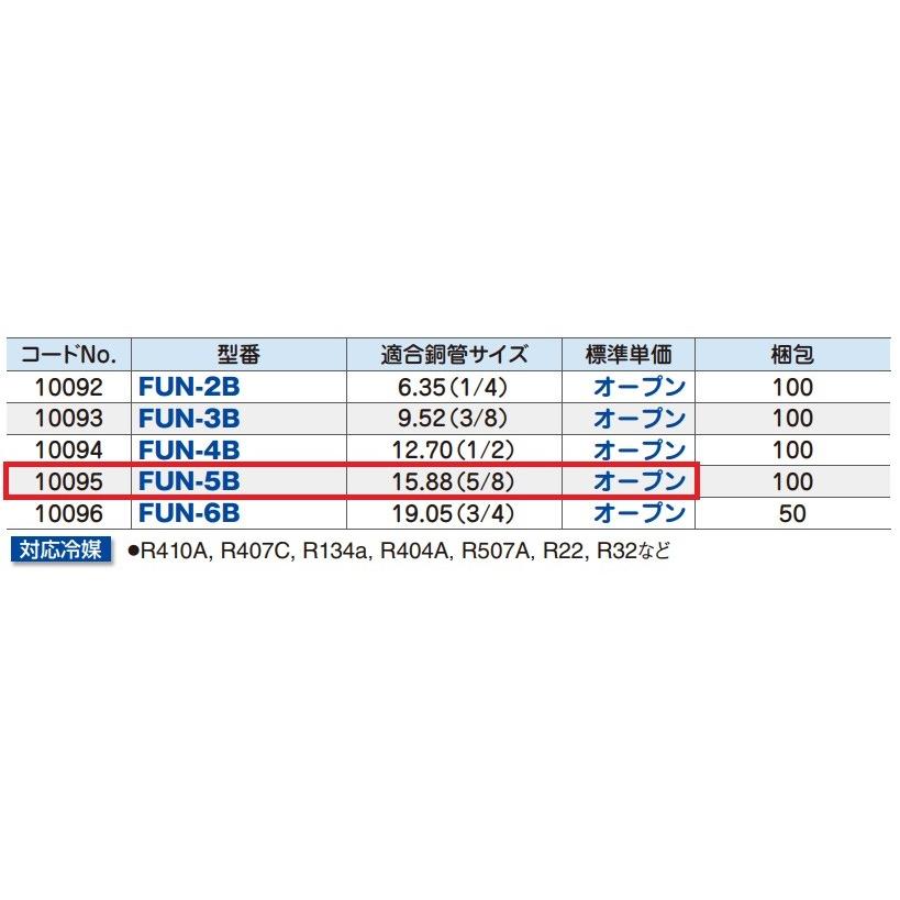 因幡電工 フレアユニオン ナット付き FUN-5B (15.8) イナバ電工製品