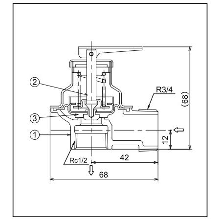 1:2】KKK 兼工業 水道用減圧弁 KR20MJ-80 + 安全弁 DE-20-95×2個