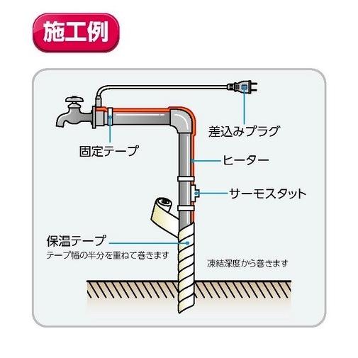 山清電気 水道凍結防止帯 2m RHE-2 100V型 : サンサン マーケット 