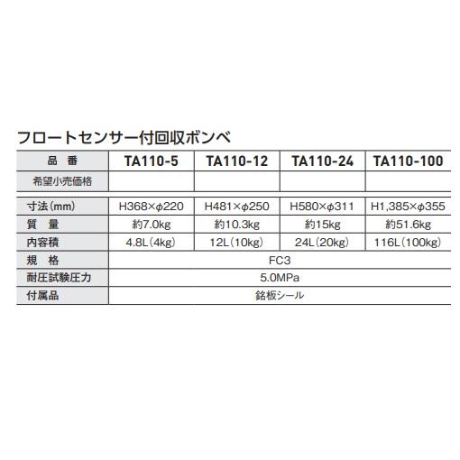 イチネンTASCO 【メーカー欠品は お時間が掛かります】TASCO フロート