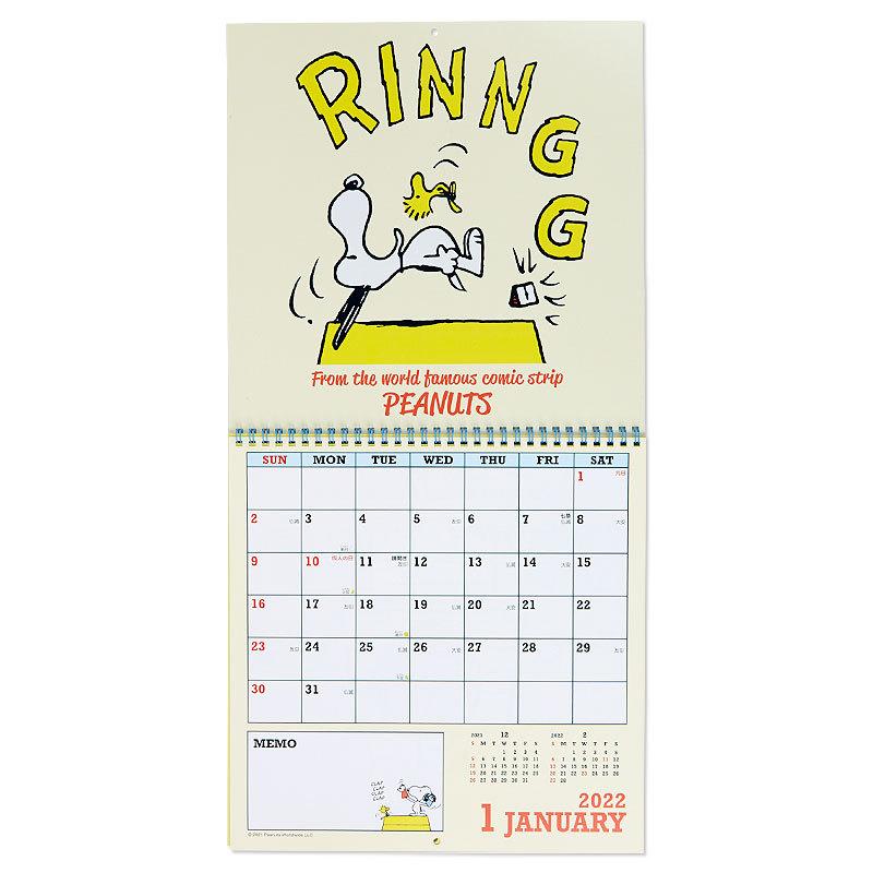 スヌーピー ウォールカレンダーl おトク 22