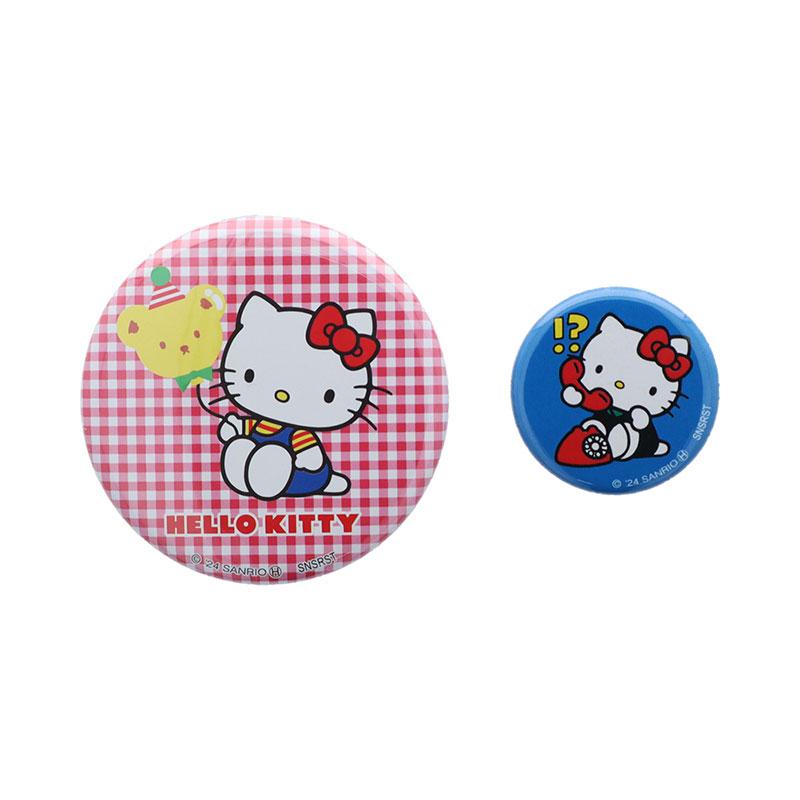 sanrio ハローキティ シークレット缶バッジ2個セットA(ハロー sanrio ハローキティ シークレット缶バッジ2個セットA(ハロー