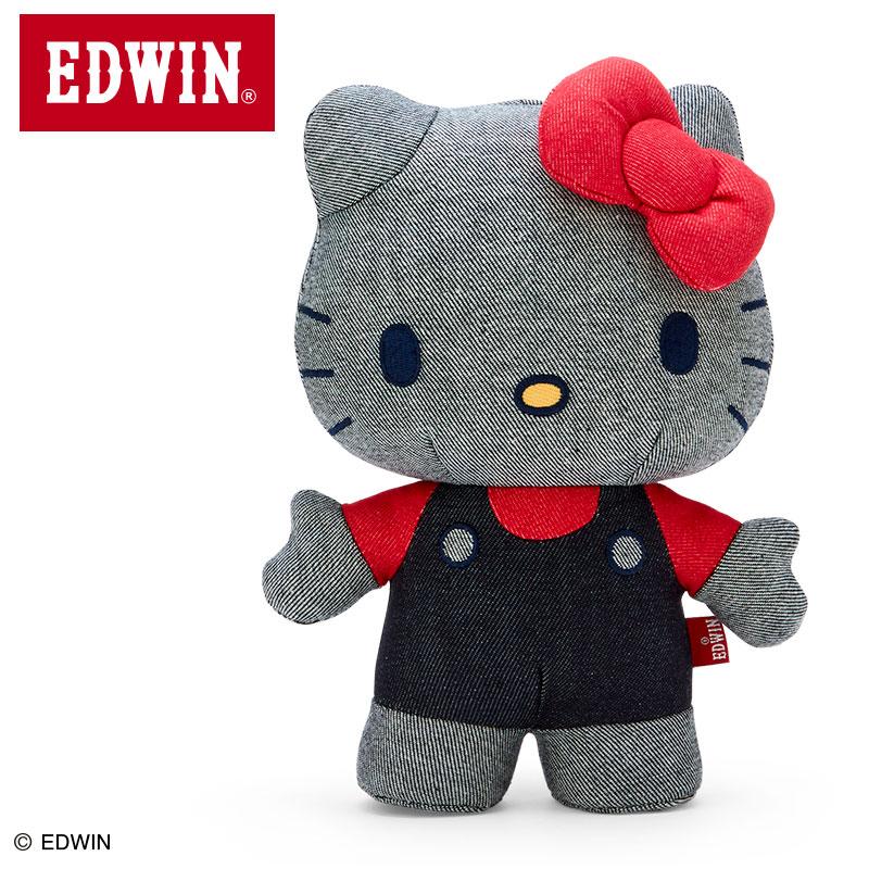 【新品未使用】EDWIN ×ハローキティ ぬいぐるみ sanrio（サンリオ） ハローキティ EDWIN ぬいぐるみ : 公式サンリオ