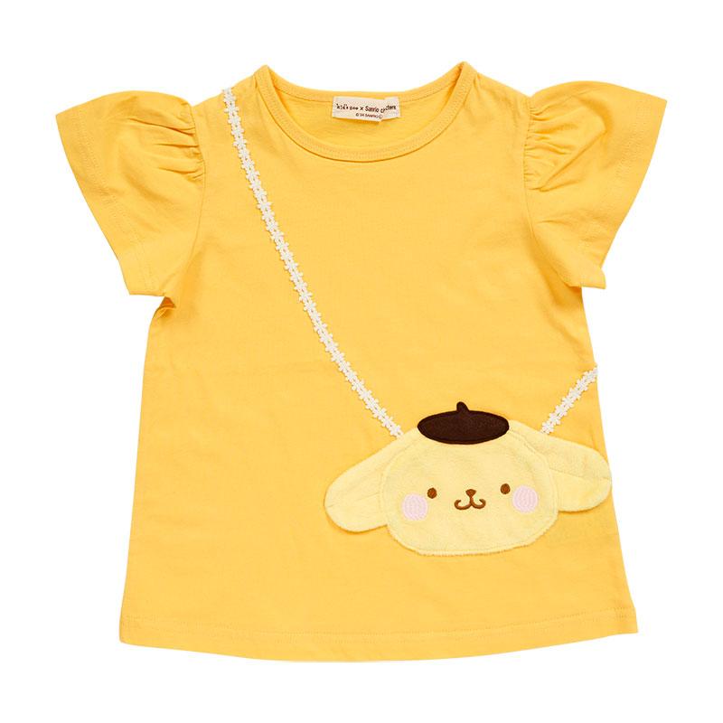 ポムポムプリン ポシェットアップリケTシャツ 80cm : n-2407-145815 