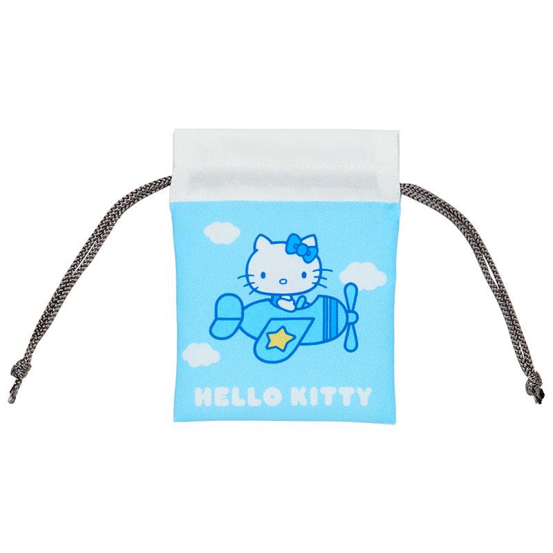sanrio（サンリオ） ハローキティ 豆巾着 飛行機 （みずいろ） : 公式