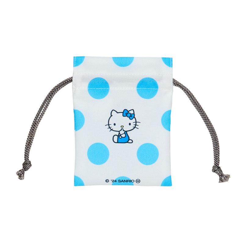 sanrio（サンリオ） ハローキティ 豆巾着 電話ドット （みずいろ
