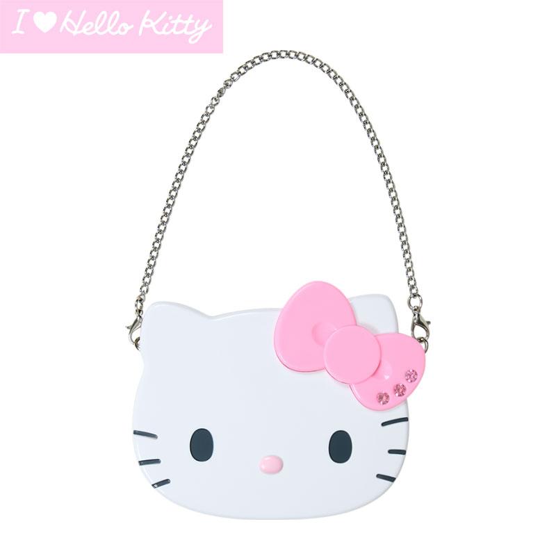 sanrio ハローキティ チェーン付き両面ミラー(I Love Hello sanrio ハローキティ チェーン付き両面ミラー(I Love Hello