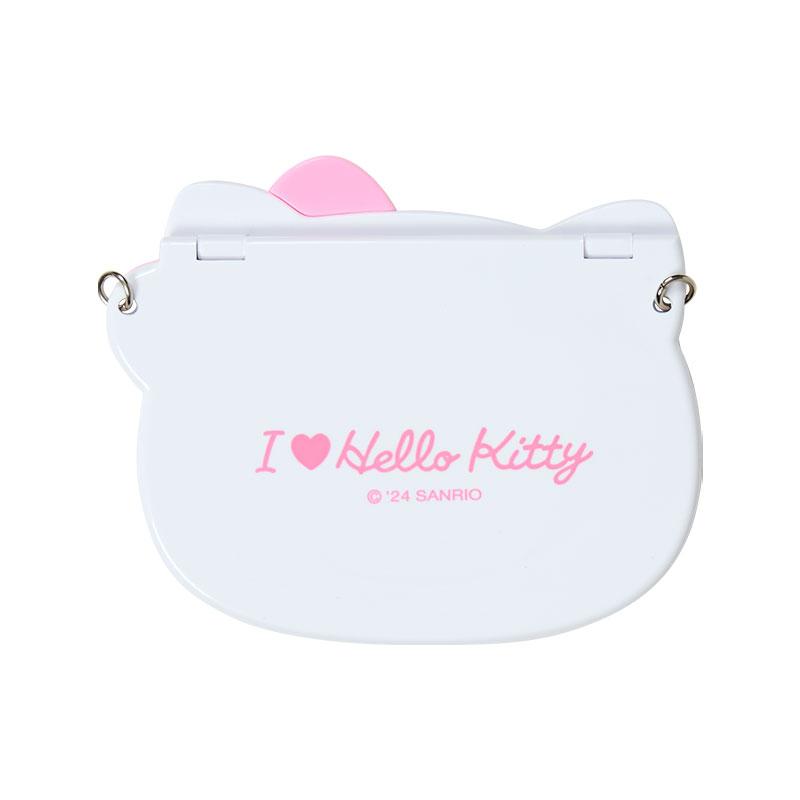 sanrio ハローキティ チェーン付き両面ミラー(I Love Hello sanrio ハローキティ チェーン付き両面ミラー(I Love Hello