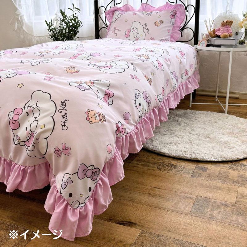 サンリオ キティちゃん お昼寝布団カバー 3点セット 2009年 sanrio（サンリオ） ハローキティ フリル付き布団カバー3点セット