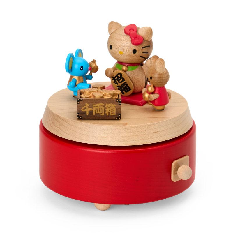 sanrio ハローキティ 木製オルゴール 縁起物 : サンリオ sanrio ハローキティ 木製オルゴール 縁起物 : サンリオ