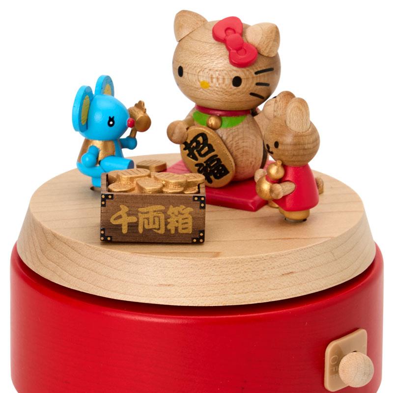 sanrio ハローキティ 木製オルゴール 縁起物 : サンリオ sanrio ハローキティ 木製オルゴール 縁起物 : サンリオ