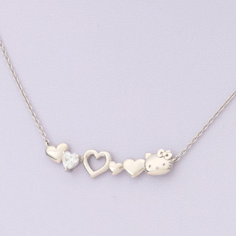 sanrio ハローキティ ハートフルネックレス シルバー : サンリオ sanrio ハローキティ ハートフルネックレス シルバー : サンリオ