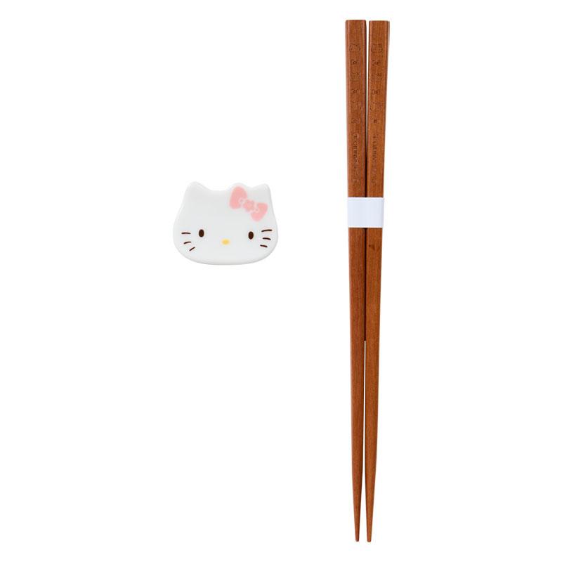 sanrio（サンリオ） ハローキティ 箸＆箸置きセット ピンク : 公式