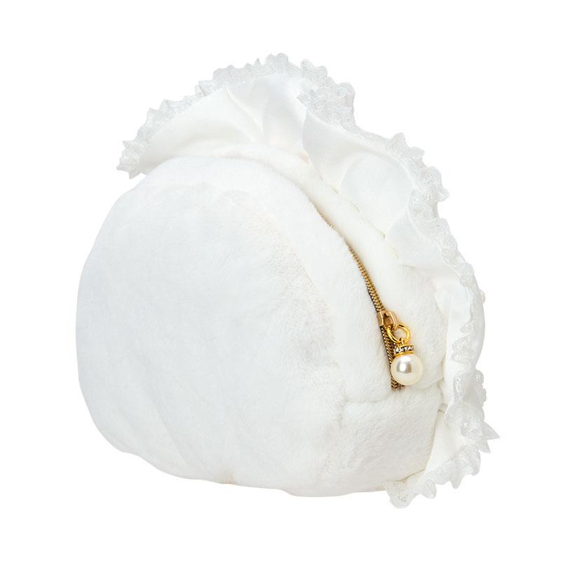 sanrio ハローキティ フェイス形ポーチ（ホワイトフリル