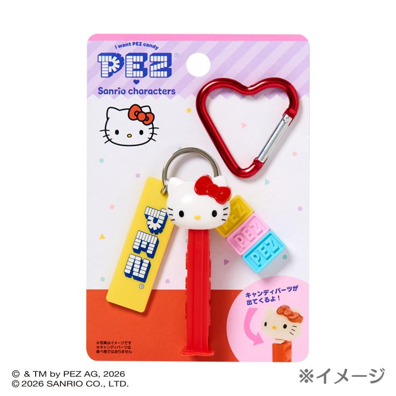 sanrio（サンリオ） ハローキティ PEZ カラビナ付きキーホルダー