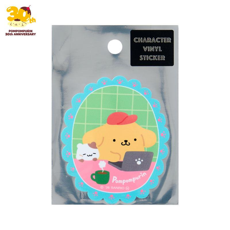 サンリオキャラクター大賞ポムポムプリン　ショルダー　ぬいぐるみ　ステッカー他 sanrio（サンリオ） ポムポムプリン ステッカー グリーン : 公式