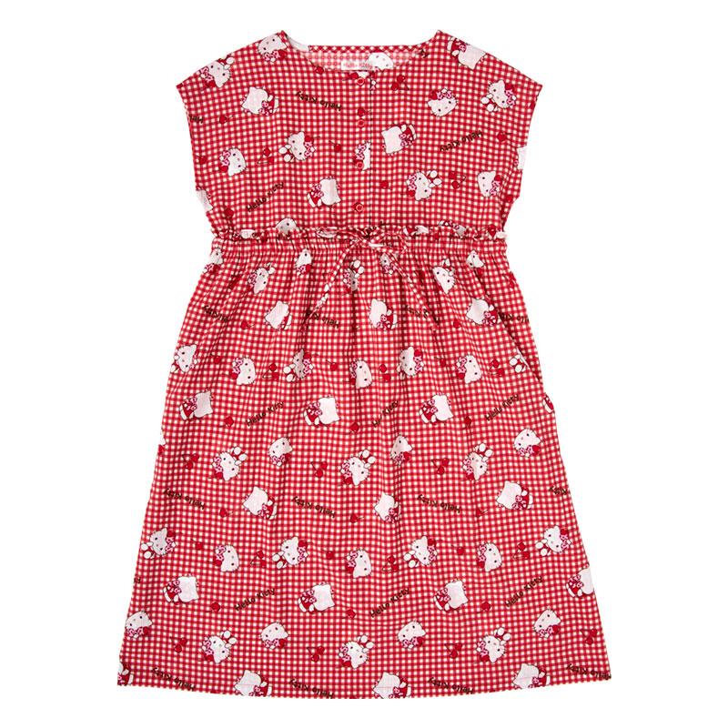 sanrio（サンリオ） ハローキティ 半袖ルームワンピース（ギンガム