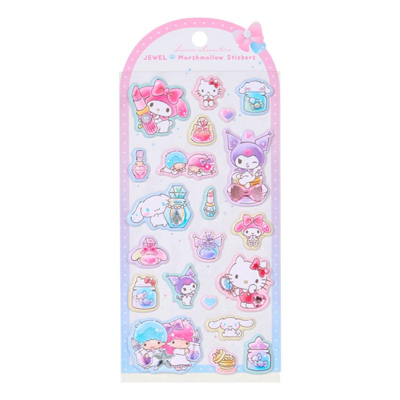 14時間以内発送サンリオキャラクターズ　ジュエルマシュマロステッカーズ　52枚 sanrio（サンリオ） サンリオキャラクターズ ジュエルマシュマロ