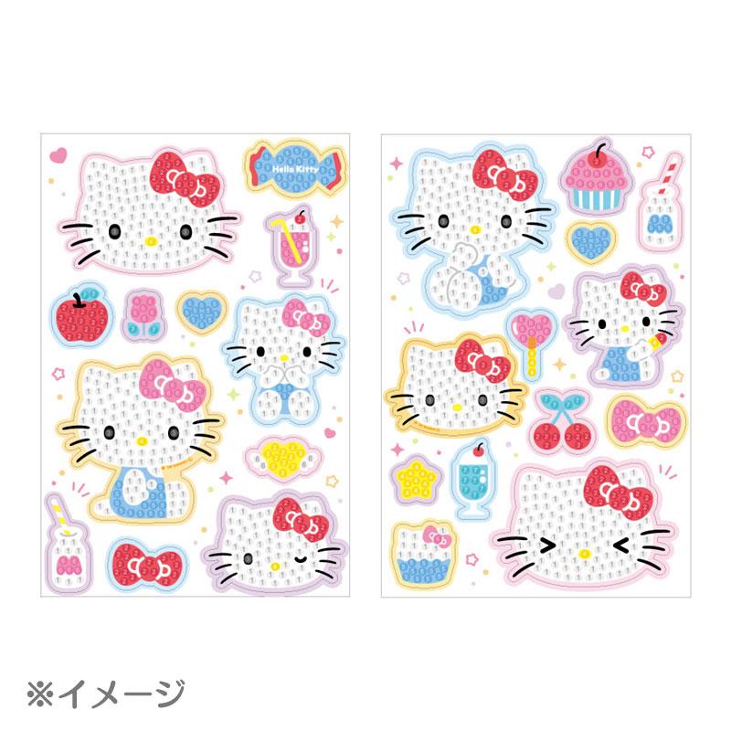 ハローキティ ダイヤモンドシリーズ　プレートセット sanrio（サンリオ） ハローキティ ダイヤモンドアート シールキット