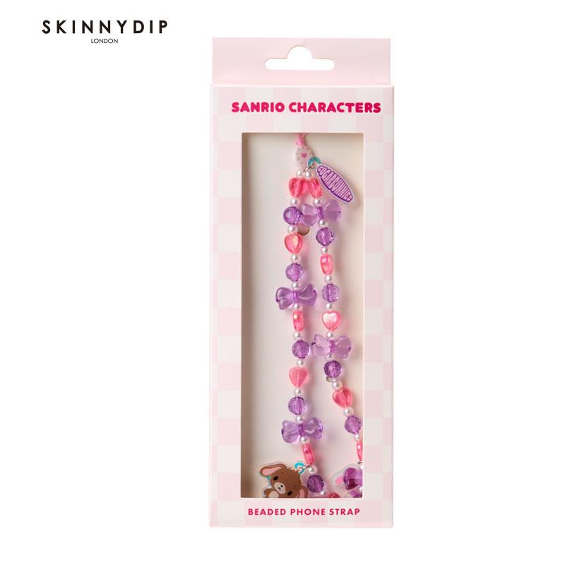 スキニーディップ シュガーバニーズ iPhone16 フォンストラップ サンリオ sanrio（サンリオ） シュガーバニーズ SKINNYDIP LONDON ビーズフォン
