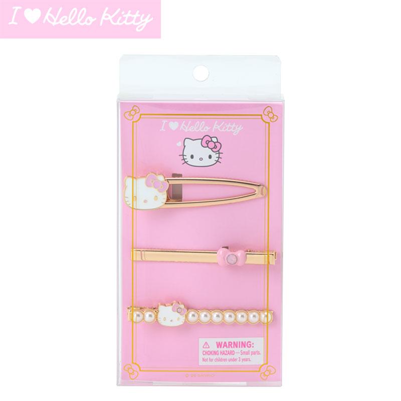 sanrio（サンリオ） ハローキティ ヘアクリップ3個セット（I Love