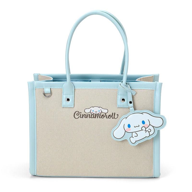 sanrio（サンリオ） シナモロール チャーム付きスクエアトートバッグ