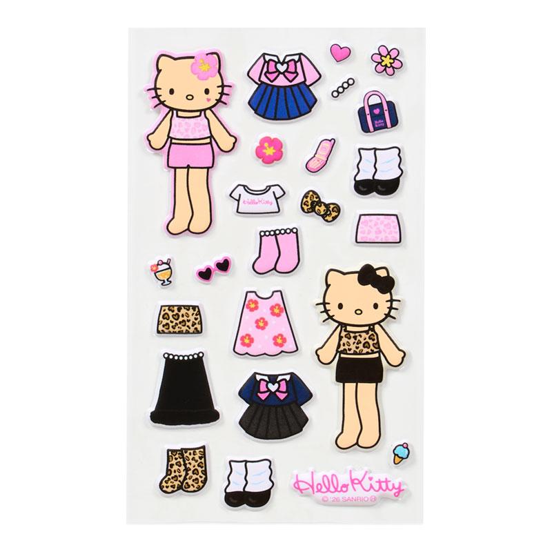 ハローキティ HELLO KITTY スポンジ シール着ぐるみ シール キティ sanrio（サンリオ） ハローキティ おめかしシール ピンク : 公式