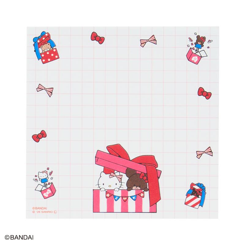 ❤*中様 新品♡サンリオ ハローキティ フルーツイチゴの香り付き スクエアメモ sanrio（サンリオ） くまのがっこう×ハローキティ スクエアメモ