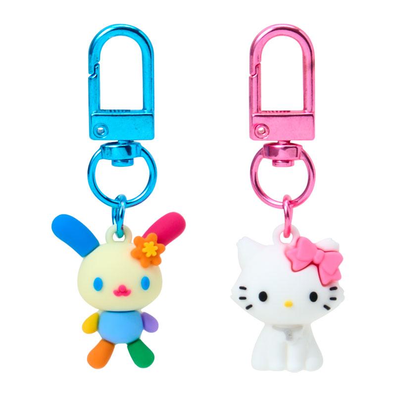qhm 2点セット サンリオ sanrio（サンリオ） サンリオキャラクターズ ペアキーホルダー ブルー