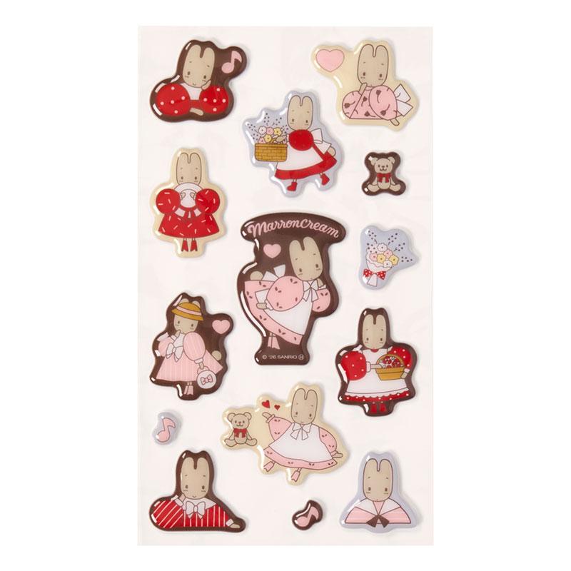 sanrio（サンリオ） マロンクリーム ぷっくりシール（レトロ） : 公式
