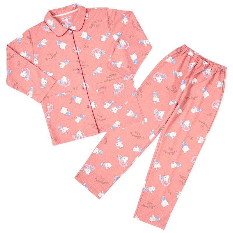 sanrio（サンリオ） ハローキティ ニットキルトパジャマ レッド M