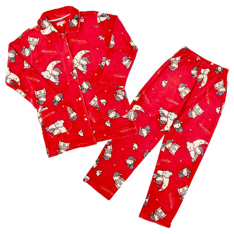 sanrio（サンリオ） ハローキティ フランネルパジャマ レッド M : 公式