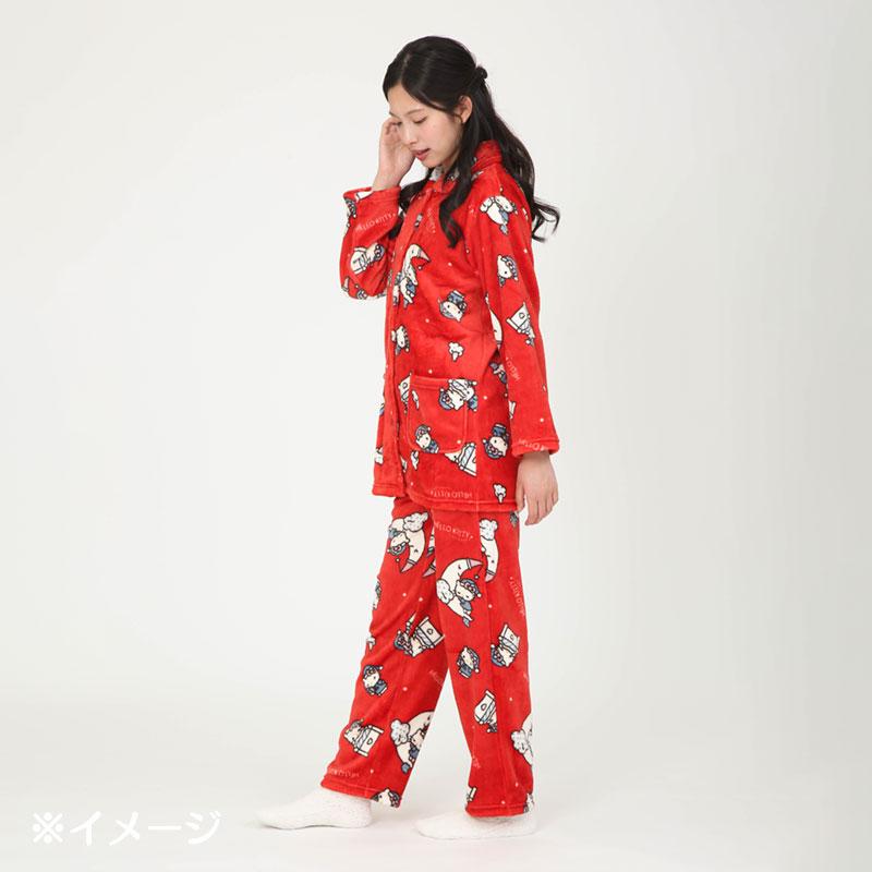 平成レトロ　ハローキティ　パジャマ　サンリオ　クリスマス　新品 sanrio（サンリオ） ハローキティ フランネルパジャマ レッド L : 公式