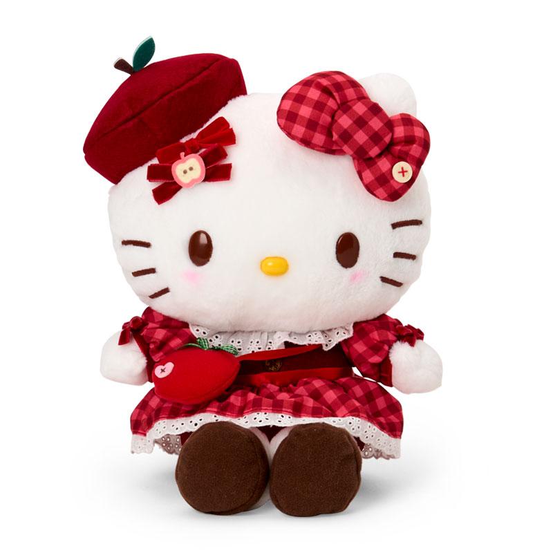 ハローキティ 秋のおいしいもの ぬいぐるみ sanrio（サンリオ） ハローキティ ぬいぐるみ（秋めくりんご） : 公式