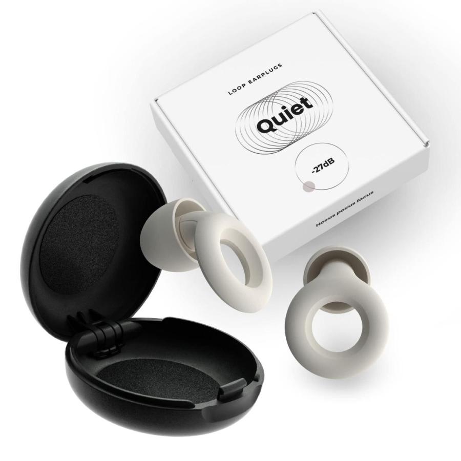国内正規品 新発売 Loop Quiet ホワイト 睡眠用 耳栓 デポー XS 27dB低減 Lイヤーチップ付き ノイズキャンセリング M ベルギーブランド S