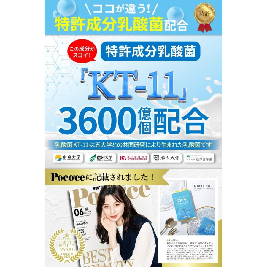 ドクターデオラボ 150倍濃縮シャンピニオン エチケットサプリメント 製薬会社との共同開発 厳選成分配合 30日分|sans-frontieres|03