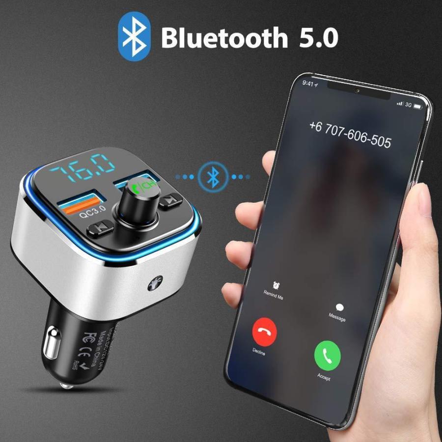 2021 FMトランスミッター Bluetooth5.0 Nulaxy QC3.0急速充電 ハンズフリー通話 カーチャージャー シガーソケット  USBメモリ :ut-20211011-010:サンフロンティア - 通販 - Yahoo!ショッピング