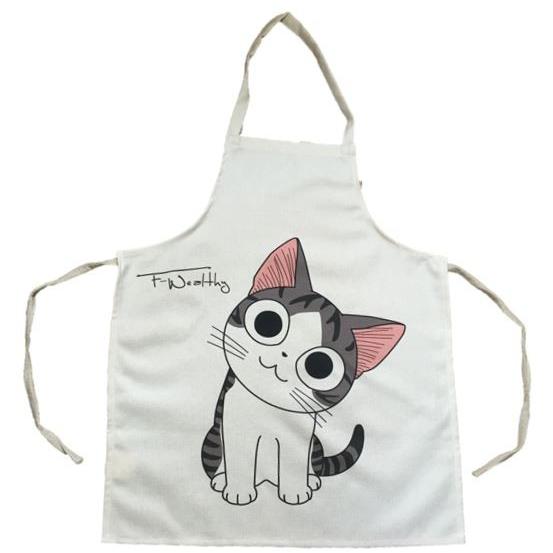 エプロン 猫 可愛い猫 の キッチンエプロン ガーデニング ねこ ネコ