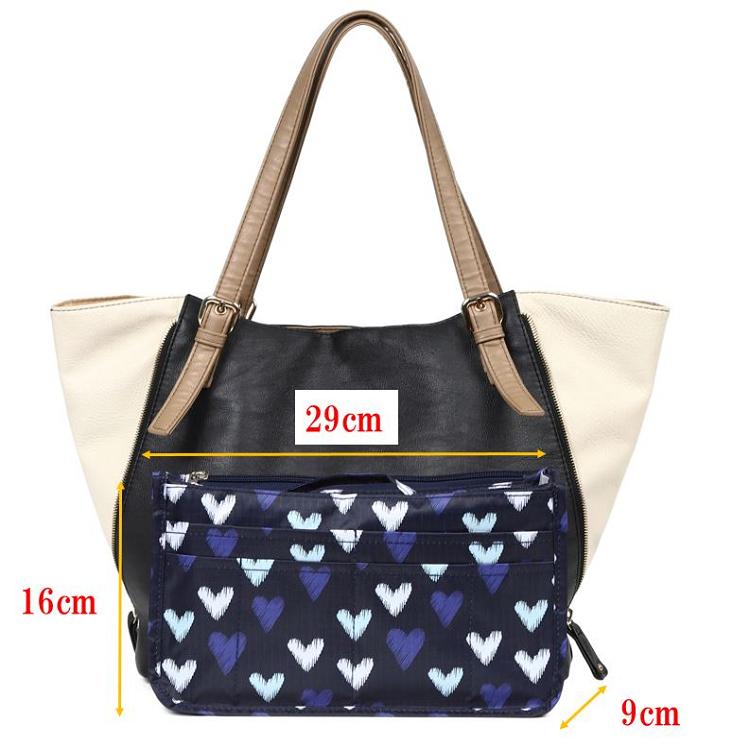 バッグインバッグ 安心 ファスナー付 防水 ポーチ ちょっと大きめ 収納力抜群 旅行 仕分け 整理 おしゃれ 可愛い 持ち手つき バラエティーショップ燦燦屋 通販 Yahoo ショッピング
