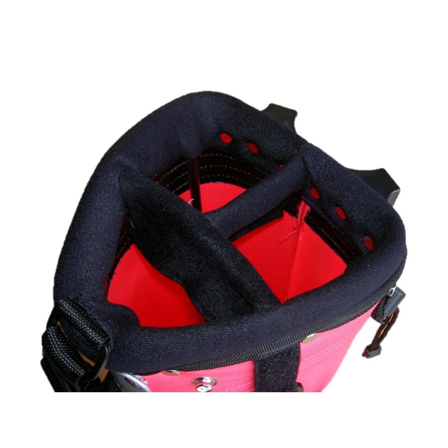 キャディバッグ スタンド 付き ハーフ ゴルフバッグ ピンク 送料無料