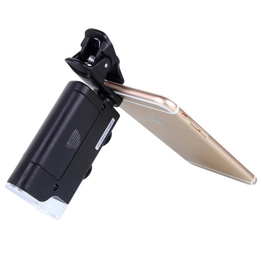 スマホ が 顕微鏡 最大 100倍 マイクロスコープ 可変倍率 取り付け簡単