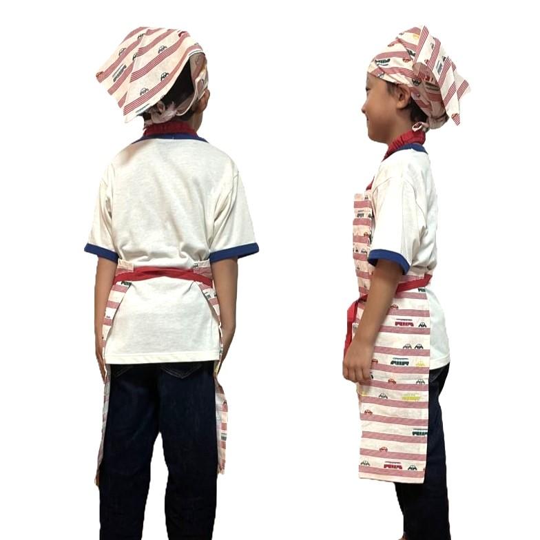 エプロン 1年生 2年生 幼稚園 小学校 小学生 子供 三角巾