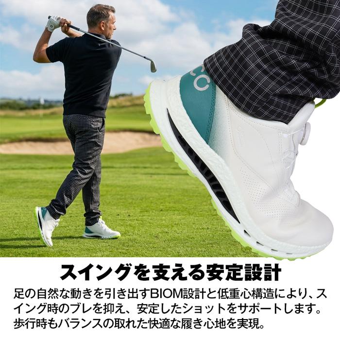 ecco（エコー） ゴルフシューズ メンズ ダイヤル スパイクレス 防水