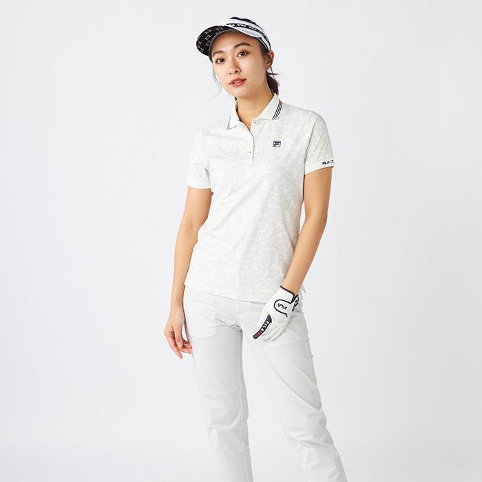 FILA（フィラ） レディース ポロシャツ ゴルフウェア 女性用 半袖 遮熱
